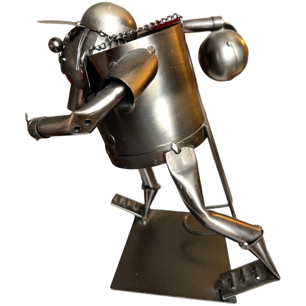 BOWLER Wine Bottle Holder Storage Caddy Recycled Metal Steel Olive Oil Vinegar - Picture 10 of 14